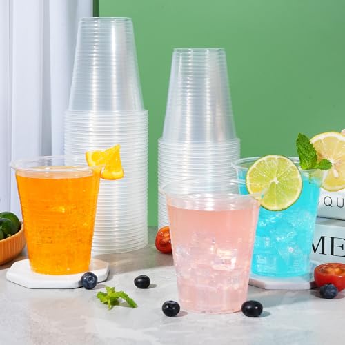 SIUQ 1000 Pack 12 oz Clear Plastic Cups, Bulk Disposable Cups 12 Ounce | Cold Party Drinking Cups for Party, Picnic, BBQ, Wedding, Travel, Halloween, Christmas, Events - style: 12 oz-1000pack