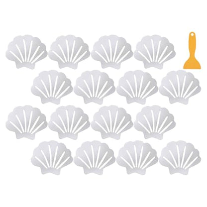 1Set Non-Slip Bathtub Sticker with Transparent Shell Design Anti-Slip Bathroom Decals for Shower Tub and Wet Surfaces Strong Adhesive Safety Appliques for Elderly and Boy Girl