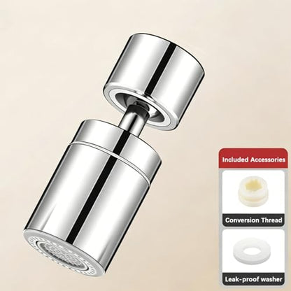 360° Twist Kitchen Sink Aerator, Dual-function Sink Sprayer Attachment, Faucet Replacement Part 55/64'' Female Thread, Chrome