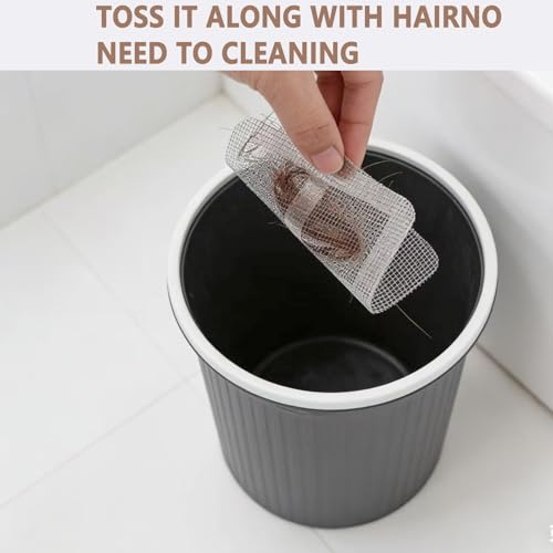 Shower Drain Hair Catcher 30 Pack for Disposable Drain Covers | 4 inch white mesh, bathroom sink strainer, bathtub water filter, waterproof adhesive backing, kitchen laundry plug hole