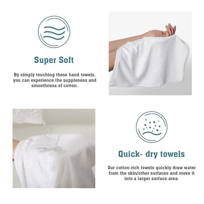 Dog Paw Kitchen Hand Towels Set of 2 Animal Foot Print Soft Absorbent Dish Wipe Cloth Hanging Tie Towels Washcloth for Bathroom Hotel Gym - color: Dog Paw