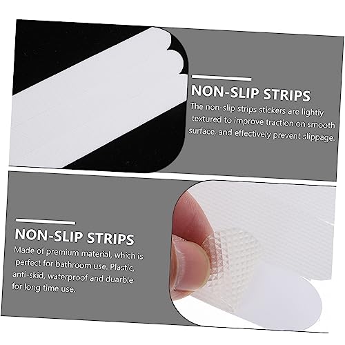 36pcs Slip Tape Boys and Girls Bathroom Safety Strips White Stickers for Shower Bath Safety Strips Non Slip Stickers for Bathtubs Stairs Floors - size: 38X2cm
