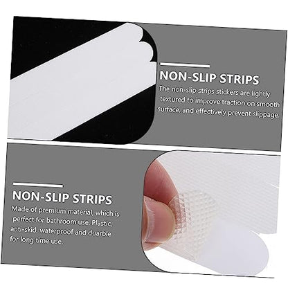 36pcs Slip Tape Boys and Girls Bathroom Safety Strips White Stickers for Shower Bath Safety Strips Non Slip Stickers for Bathtubs Stairs Floors - size: 38X2cm