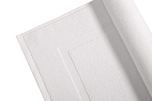 Amazon Basics Premium 100% Cotton Absorbent Soft Bath Mat, Machine Washable, 684 GSM, 20" x 30", White, Hotel Spa Bathmats, 6-Pack (Previously AmazonCommercial) - color: White, size: 20 x 30 inches (Pack of 6)