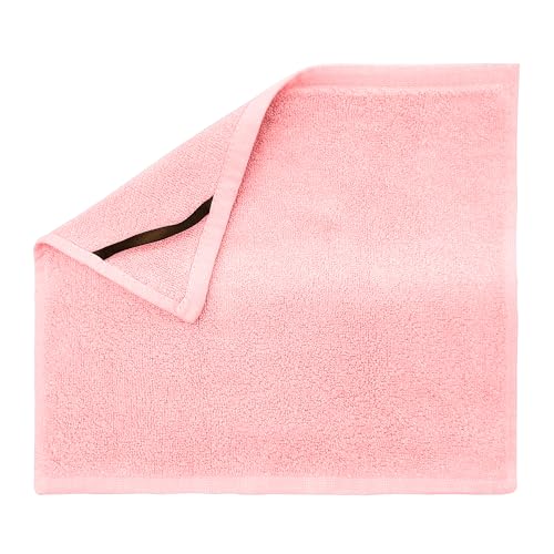 Crafty Cloth Ultra-Soft Viscose Bamboo Washcloth Set (4 Pack) | Reusable Gentle Cleansing Towels | 12×12 Fast-Dry Machine Washable | Luxurious Skin-Friendly Comfort | Pink - color: Pink, size: Plain 4-Piece Set