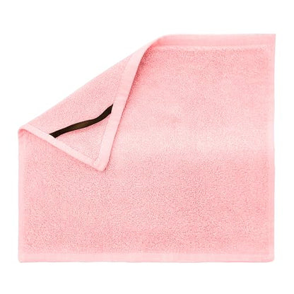Crafty Cloth Ultra-Soft Viscose Bamboo Washcloth Set (4 Pack) | Reusable Gentle Cleansing Towels | 12×12 Fast-Dry Machine Washable | Luxurious Skin-Friendly Comfort | Pink - color: Pink, size: Plain 4-Piece Set