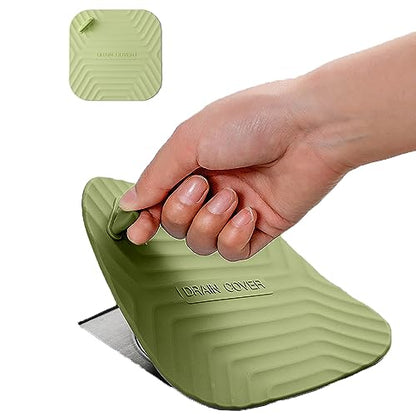 MAOYONG Shower Drain Cover Tub Stopper - Square Silicone Floor Drain Cover for Bathroom, Bathtub Stopper Drain Plug Cover, Kitchen Sink Drain Stopper 5.9 Inch Green 1PCS - color: Green