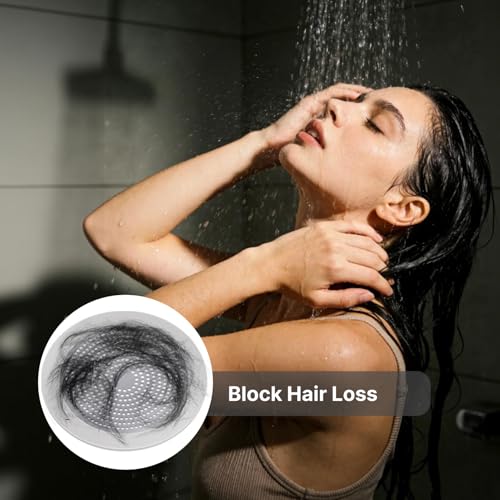 Shower Drain Hair Catcher - Stainless Steel Drain Hair Catcher, 5.7in Wide Rim for Strong Bathtub Adhesion, Easy to Clean, Prevents Clogs, Ideal for Homeowners, Renters, Parents & Pet Owners
