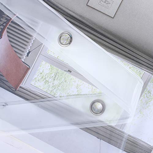 Shower Curtain Liner 72 x 78 Inch, PEVA Heavy Duty Extra Long Bathroom Plastic Shower Curtain Sets with 3 Weighted Magnets, Clear - color: Clear, size: 72"W x 78"L (Pack of 1)