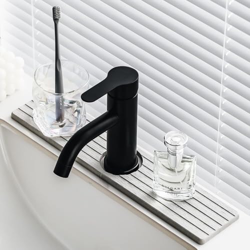 Bathroom Sink Drying Pad with Water Faucet Holder, Quick-Dry Diatomite Mat, Kitchen Counter Organizer (,White) - color: ,White