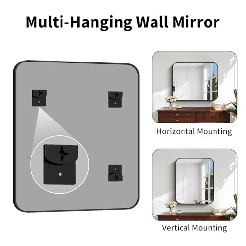 Koonmi Bathroom Wall Mirror,30x36 Inch Large Vanity Mirror for Over Sink - size: 36"L x 30"W
