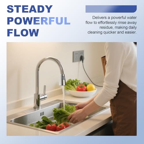 Pull Down Kitchen Faucet Sprayer Head Replacement, G1/2 (13/16" Male Thread) Pull Out Sink Spray Nozzle, 2-Mode Stream & Spray Tap Hose Spout Only, Brushed Nickel - color: Dual Switch Spray Head - Brushed Nickel