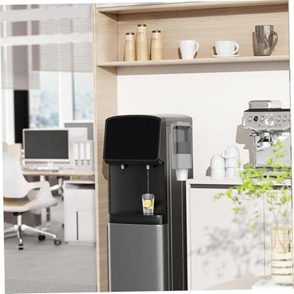 Cup Holders, Cup Dispenser Sealed Pull Type Water Cooler Cup Holder Dustproof Wall Mount Bathroom Cup Dispenser with Lid Double Paper Cup Holder for Home, Bathroom, Office