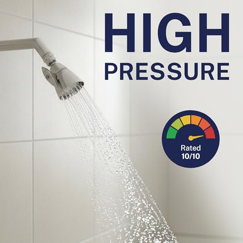 HammerHead Showers® Solid Metal 2 Inch High Pressure Shower Heads - CHROME – 2.5 GPM Shower Heads High Pressure - High Flow Shower Head with ADJUSTABLE SPRAY PATTERN - Fixed Shower Head - color: Chrome, size: 2.5 GPM Standard