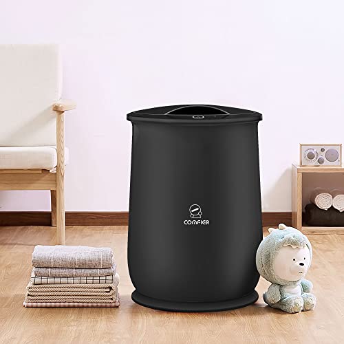 Comfier Hot Towel Warmers for Bathroom, Gifts for Dad,Him,Her, Large Towel Warmer, Heat Towels in 10 Minutes, Blanket Warmers for Home, Auto Shut Off, Bathrobes, Baby Blanket(Black) - color: Black