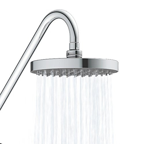 PULSE ShowerSpas Kauai III Polished Chrome Rain Shower Head with Handheld Spray - 2.5 GPM, 8" Showerhead, 5-Function HandShower, Adjustable Slide Bar - Shower Heads with Handheld Spray Combo - color: Chrome, size: 2.5 Gallon Per Minute