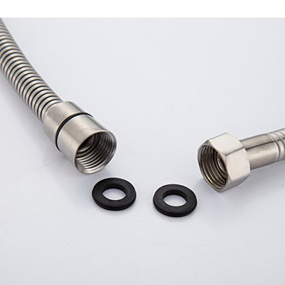 CIENCIA 118 Inch Stainless Steel Replacement Hose Shower Hose Extra Long Handheld Shower Hose 3m, FHA014C - color: nickle, size: 3meters