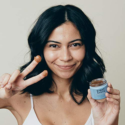 Eight Saints Zen Out Of Ten Bamboo Detox Face Scrub Exfoliator, Daily Exfoliating Facial Scrub With Bamboo Fibers to Unclog Pores, Blackheads, Blemishes, and Dull Skin, with Vitamin C & Aloe Vera, 2oz