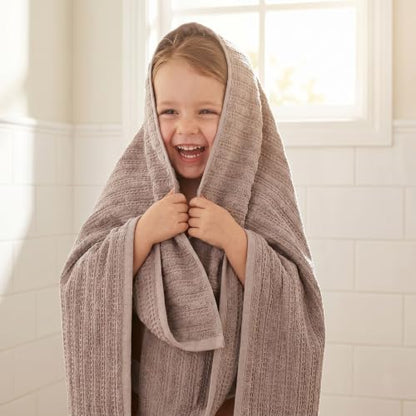 1 Pack Cotton Waffle Bath Towels, Soft & Absorbent, Quick Dry and Lightweight Shower Towel for Gym, Travel, Beach, Pool, Spa 55" x 28" Grey - color: Grey