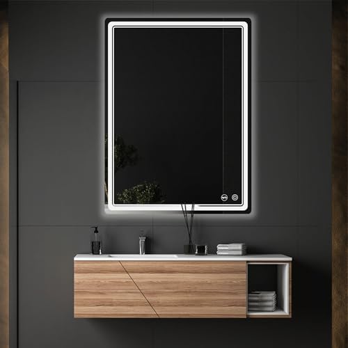 LED Bathroom Mirror with Lights, Anti-Fog, Dimmable, Lighted Bathroom Vanity Mirror for Wall, UL-Certified (40 x 30) - size: 40"L x 30"W