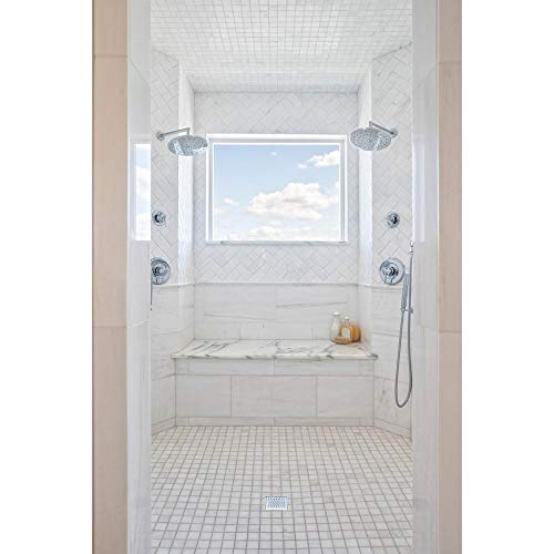 Designline 4 in. x 4 in. Square Drain Tile-in Grate - size: 4", style: Tile-In