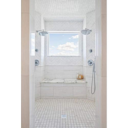 Designline 4 in. x 4 in. Square Drain Tile-in Grate - size: 4", style: Tile-In