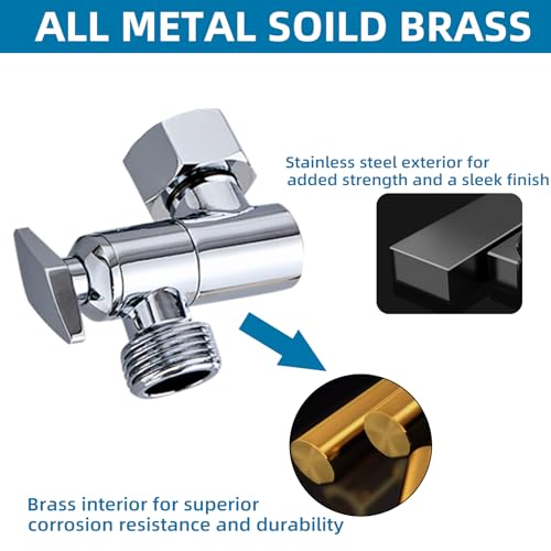 Adjustable Shower Head Extension Arm, 360° Swivel Elbow Adapter, Stainless Steel Rust-Resistant Shower Head Connector for Fixed and Rain Shower Heads (Silver) - color: Silver