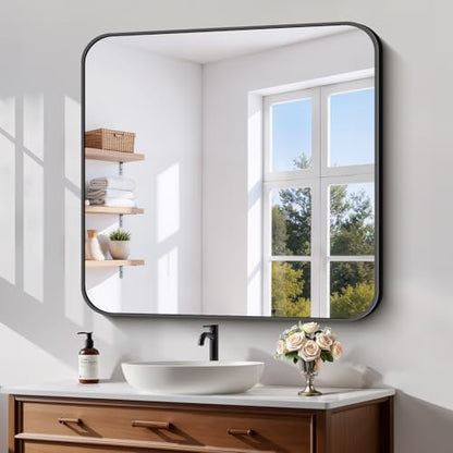 Koonmi Bathroom Wall Mirror,36x36 Inch Large Vanity Mirror for Over Sink - size: 36"L x 36"W
