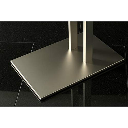 Kingston Brass SCC6038 Edenscape Double L Shape Pedestal Towel-Holder, Brushed Nickel - color: Brushed Nickel