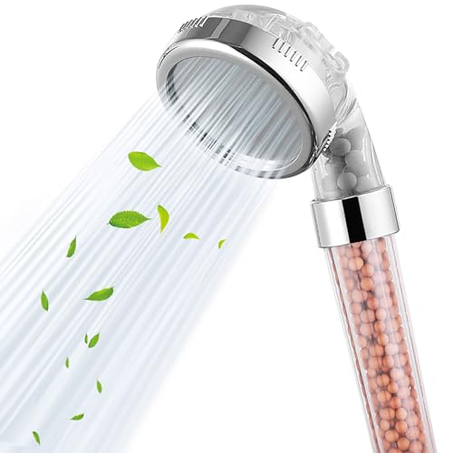 Filtered Handheld Shower Head - High Pressure 3 Spray Setting Showerhead Filter For Hard Water - For Dry Skin & Hair - style: A - Handheld Shower