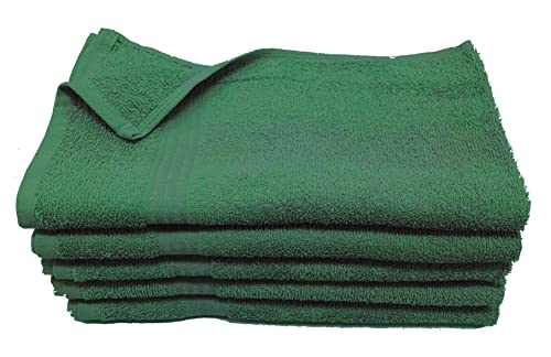 16X27 Salon Hand Towels Colors (12Pack-36Pack- 60Pack-120Pack) 100% Cotton for Hair Salons, Nail Salons, Tanning Salons, Golf Course (Hunter Green, 12) - color: Hunter Green