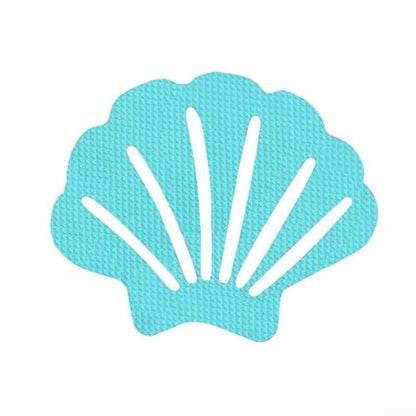 Anti Slip Bath Stickers For Shower Floor Safety, Non Slip Grip Tape Strips, Clear Textured Decals For Bathtub, 12 Pieces Shell Shape(Clear) - color: Clear