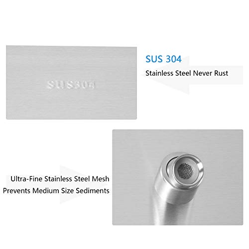 NearMoon Rain Shower Head, High Flow Stainless Steel Square Rainfall Shower, Waterfall Bath Shower Body Covering, Ceiling or Wall Mount (16 Inch, Brushed Nickel) - color: Brushed Nickel, size: 16 Inch Square