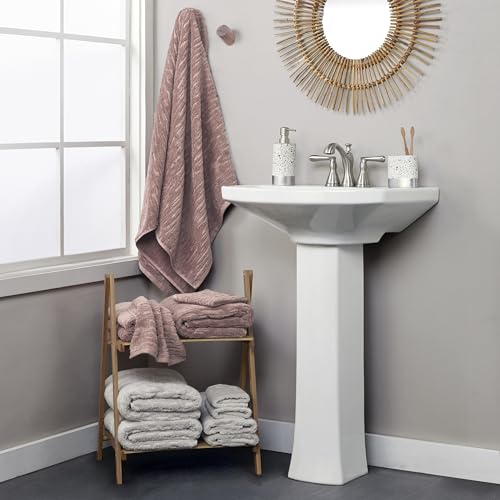SKL Home CloudSoft Cotton Luxury Bath Towel, Clay - color: Clay, style: Bath Towel