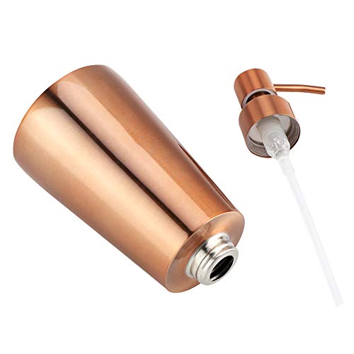 304 Stainless Steel Liquid Dispenser Countertop Pump Lotion Bottle Sink Liquid Lotion Dispenser Pump Storage Holder Bottle for Kitchen Bathroom