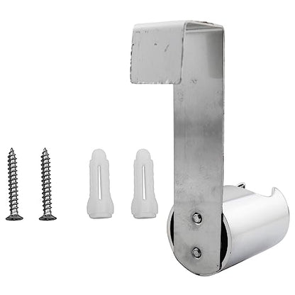 LQ Industrial 2pcs Shower Head Holder, 42x98mm Wall Mounted Toilet Bidet Spray Stand Sprinkler Head Bracket for Bathroom Storage Hooks