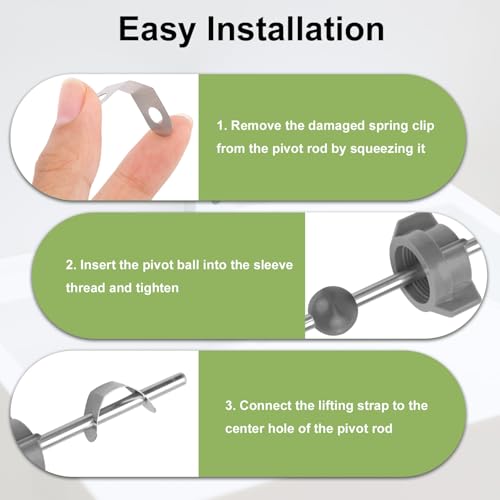 16pcs Pop-Up Clevis Clips Compatible with Danco 34807, Stainless Steel U-Shaped Spring Clip for Bathroom Sink and Tub Drain Linkage Assembly Repair