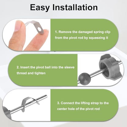 16pcs Pop-Up Clevis Clips Compatible with Danco 34807, Stainless Steel U-Shaped Spring Clip for Bathroom Sink and Tub Drain Linkage Assembly Repair