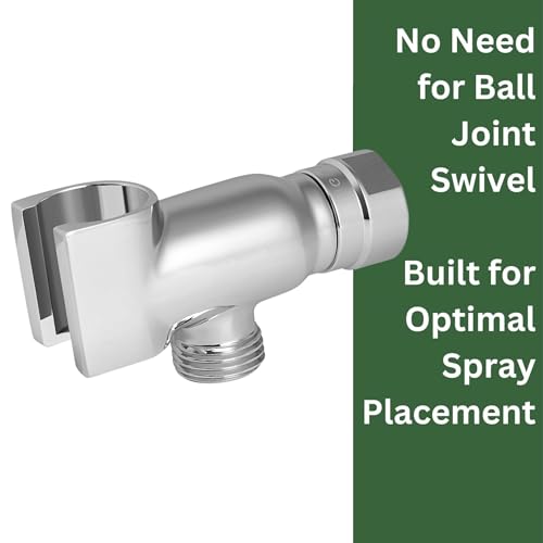 High Sierra® - All Metal Lead-Free Handheld Shower Head Holder. Polished Chrome Finish - color: Chrome