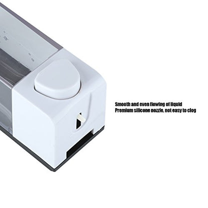 Soap Liquid Dispenser, Wall Soap Dispenser 350Ml Bathroom Manual Plastic Soap Liquid Lotion Shampoo Dispenser Box Holder Wall, Lotion Dispenser