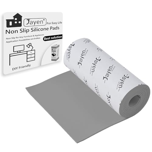 Non Slip Self Adhesive Silicone Cuttable Furniture Pads - 5x40 inch | widely used, functionality, easy to use - color: 5x40 Grey