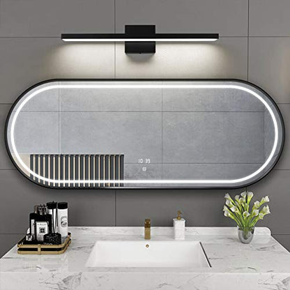 Ralbay 24 inch Modern LED Black Vanity Light 20W Frosted Aluminum for Bathroom Vanity Lighting Fixtures Natural White 4500K - color: Black-Natural White, size: 24 inch