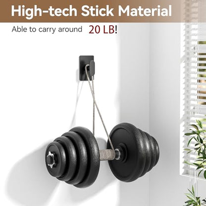 pickpiff Adhesive Towel Hooks: 20LB Extra Strong Wall Hanger, Black 4 Pack - color: Black, size: 4 Pack