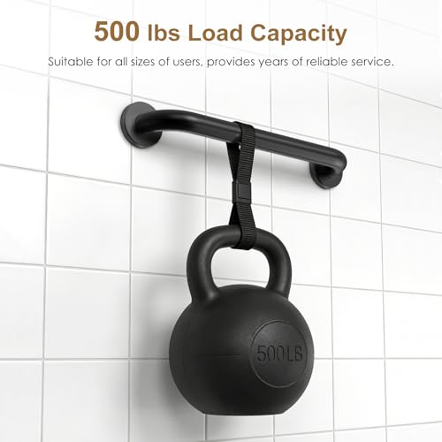 Grab Bar Bundle Black for Commercial Residential Restrooms - ADA Compliance - 304 Stainless Steel -1.5" Diameter - 18", 36", 42" - Pack of 3 - color: Black