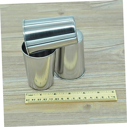 2-pack Stainless Steel Water Cup Multi-use for Bathroom Kitchen Travel 180ml Brush Beverage Cup
