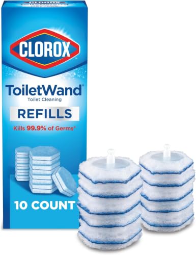 CLOROX ToiletWand Toilet Cleaner Refills,Toilet brush,Original,10 Count (Pack of 6) - size: 10 Count (Pack of 6)