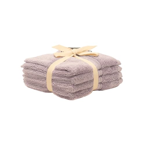 Mosobam Turkish Washcloths, 8 Pack, 13 x 13 in, 700 GSM, Lavender Aura | 8 washcloth face towels, 13 x 13 in, 700 GSM, 50% viscose made from bamboo and 50% Aegean Turkish cotton, plush and absorbent - color: Lavender Aura, size: Washcloths, Set of 8