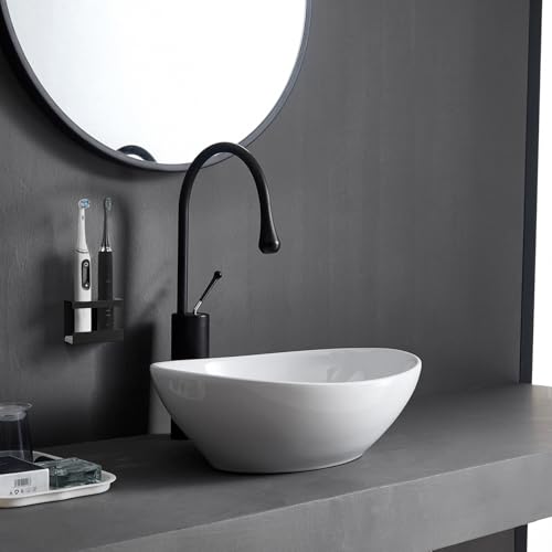 Linkidea Wall Mount Electric Toothbrush Holder for Bathroom, 2 Slots Aluminum Alloy Power Toothbrush Hanger, Self Adhesive Brush Organizer Compatible with Oral-B iO Series (Black)