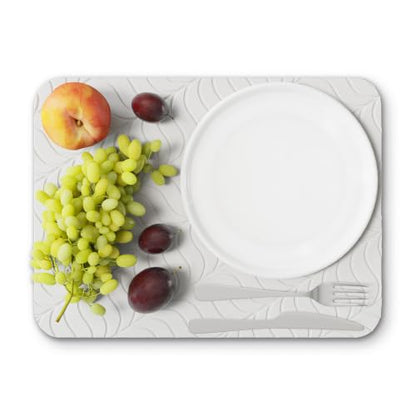 Deepstone Diatomite Stone Dish Drying Mat – Fast-Drying Natural Diatomaceous Earth Kitchen Countertop Drying Board – Super Absorbent & Non-Slip, 16 x 12 in (White) - color: White