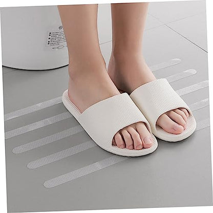 STOBOK 8sets Strips for Bathroom and Stairs of Strong Adhesive Non- Tape for Safe Shower and Bathtub Use Easy to Install for Home and Pool Areas